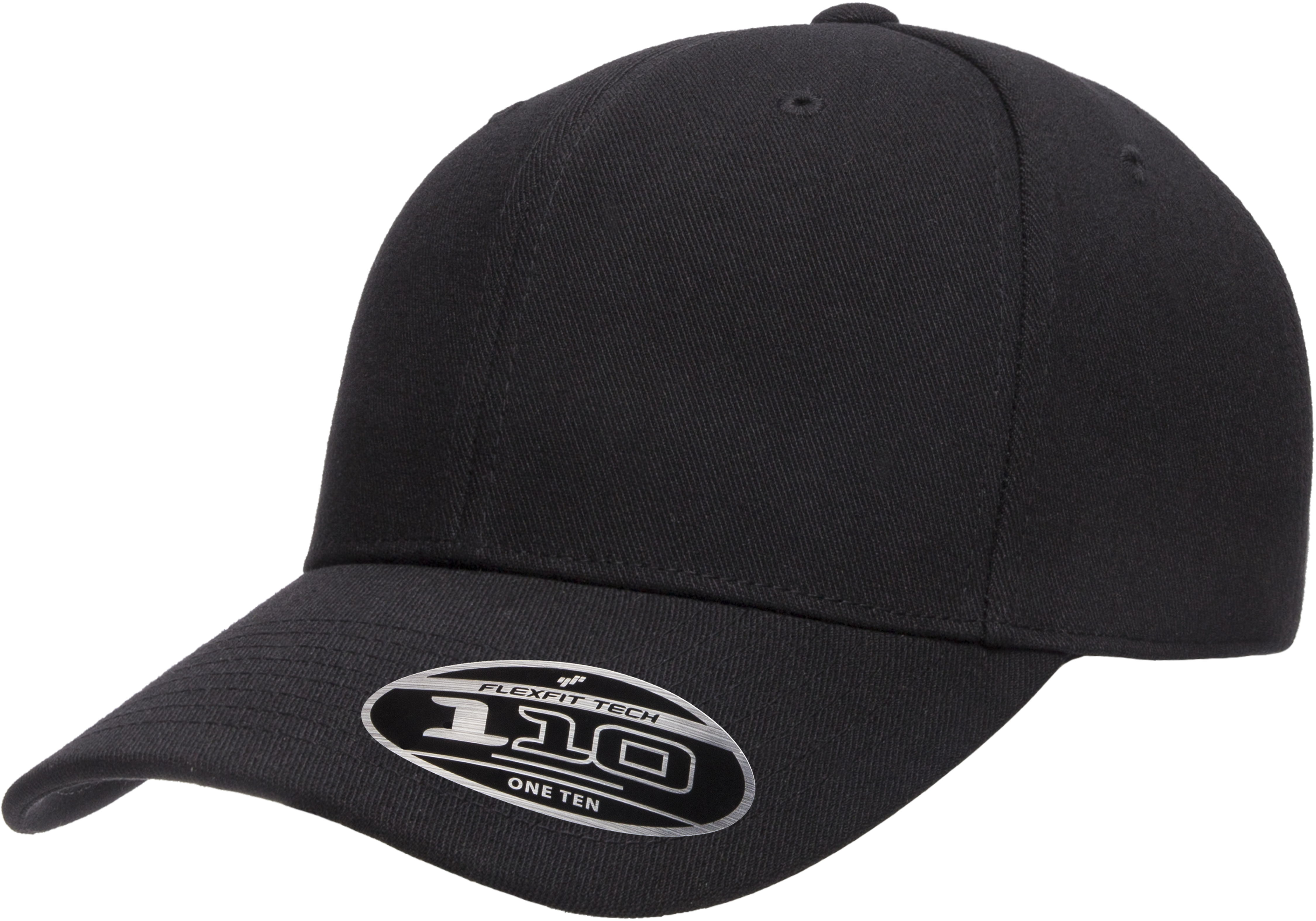 110C_BLACK_LEFT_SLANT_STICKER FLEXFIT 110® PRO-FORMANCE® CAP - Image 1