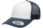 YP CLASSICS® RETRO TRUCKER CAP WITH WHITE FRONT PANEL - Image 4