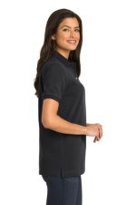 PORT AUTHORITY® LADIES HEAVYWEIGHT COTTON PIQUE POLO - Image 3