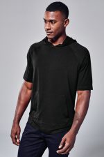 SPORT-TEK ® POSICHARGE ® TRI-BLEND WICKING SHORT SLEEVE HOODIE - Image 7