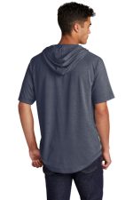 SPORT-TEK ® POSICHARGE ® TRI-BLEND WICKING SHORT SLEEVE HOODIE - Image 2