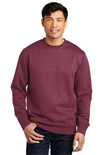 10644-Plum-1-DT6104PlumModelFront-337W DISTRICT® V.I.T.™ FLEECE CREW - Image 1