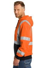CORNERSTONE® ANSI 107 CLASS 3 HEAVY-DUTY FLEECE FULL-ZIP HOODIE - Image 4