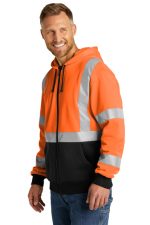CORNERSTONE® ANSI 107 CLASS 3 HEAVY-DUTY FLEECE FULL-ZIP HOODIE - Image 3