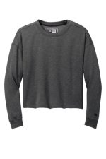 NEW ERA® LADIES TRI-BLEND FLEECE CROP CREW - Image 4