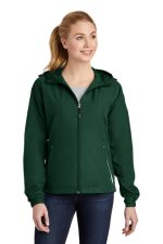 SPORT-TEK® LADIES COLORBLOCK HOODED RAGLAN JACKET