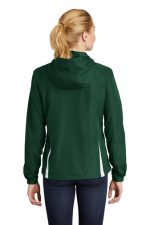 SPORT-TEK® LADIES COLORBLOCK HOODED RAGLAN JACKET - Image 2