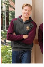 SPORT-TEK® TECH FLEECE COLORBLOCK 1/4-ZIP HOODED SWEATSHIRT - Image 8