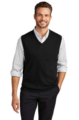 5523-Black-1-SW286BlackModelFront4-337W PORT AUTHORITY® SWEATER VEST - Image 1