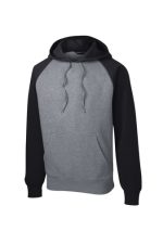 SPORT-TEK® RAGLAN COLORBLOCK PULLOVER HOODED SWEATSHIRT - Image 5