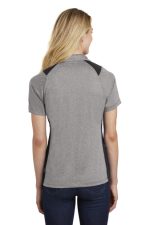 SPORT-TEK® LADIES HEATHER COLORBLOCK CONTENDER™ POLO - Image 2