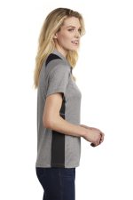 SPORT-TEK® LADIES HEATHER COLORBLOCK CONTENDER™ POLO - Image 4
