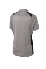 SPORT-TEK® LADIES HEATHER COLORBLOCK CONTENDER™ POLO - Image 6