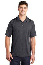 SPORT-TEK® HEATHER COLORBLOCK CONTENDER™ POLO