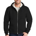 CORNERSTONE® HEAVYWEIGHT SHERPA-LINED HOODED FLEECE JACKET