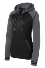 SPORT-TEK® LADIES SPORT-WICK® VARSITY FLEECE FULL-ZIP HOODED JACKET - Image 4