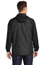 SPORT-TEK® HEATHER COLORBLOCK RAGLAN HOODED WIND JACKET - Image 2