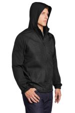 SPORT-TEK® HEATHER COLORBLOCK RAGLAN HOODED WIND JACKET - Image 4