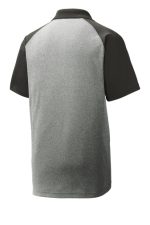SPORT-TEK® POSICHARGE® RACERMESH® RAGLAN HEATHER BLOCK POLO - Image 5