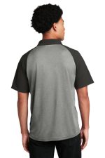 SPORT-TEK® POSICHARGE® RACERMESH® RAGLAN HEATHER BLOCK POLO - Image 2