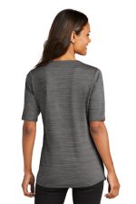 PORT AUTHORITY ® LADIES STRETCH HEATHER OPEN NECK TOP - Image 2