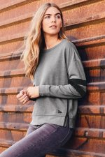 NEW ERA ® LADIES TRI-BLEND FLEECE VARSITY CREW - Image 6