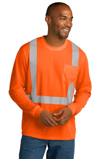 1-min CornerStone® ANSI 107 Class 2 Mesh Long Sleeve Tee - Image 1