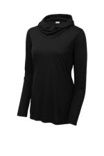 Sport-Tek ® Ladies PosiCharge ® Tri-Blend Wicking Long Sleeve Hoodie - Image 4