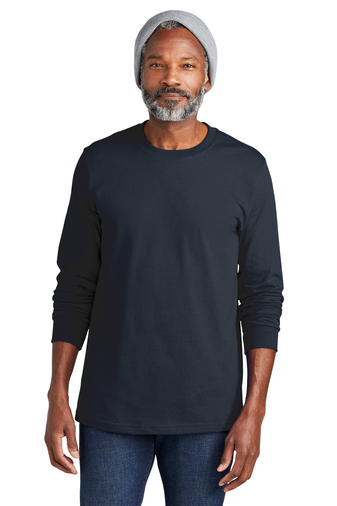 15976-StrongNavy-1-VL60LSStrongNavyModelFront-337W VOLUNTEER KNITWEAR™ CHORE LONG SLEEVE TEE - Image 1