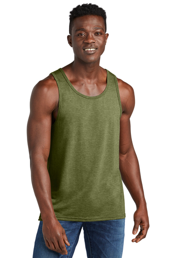 18402-OliveYouGn-1-AL2019OliveYouGnModelFront-337W ALLMADEĀ® UNISEX TRI-BLEND TANK - Image 1