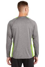 SPORT-TEK® LONG SLEEVE HEATHER COLORBLOCK CONTENDER™ TEE - Image 4