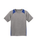SPORT-TEK® YOUTH HEATHER COLORBLOCK CONTENDER™ TEE - Image 5