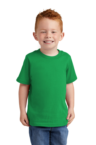 6472-CloverGrn-1-CAR54TCloverGrnModelFront1-337W PORT & COMPANY® TODDLER CORE COTTON TEE - Image 1