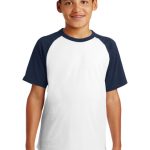 SPORT-TEK® YOUTH SHORT SLEEVE COLORBLOCK RAGLAN JERSEY