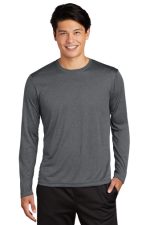 SPORT-TEK® LONG SLEEVE HEATHER CONTENDER™ TEE