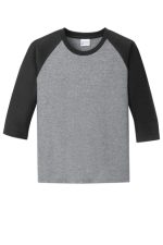 PORT & COMPANY® YOUTH CORE BLEND 3/4-SLEEVE RAGLAN TEE - Image 3