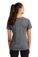 SPORT-TEK® LADIES POSICHARGE® TRI-BLEND WICKING SCOOP NECK RAGLAN TEE - Image 2
