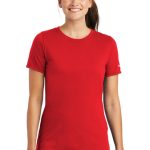 NIKE LADIES DRI-FIT COTTON/POLY SCOOP NECK TEE