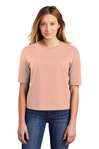 9699-DustyPeach-1-DT6402DustyPeachModelFront-337W DISTRICT ® WOMEN’S V.I.T. ™ BOXY TEE - Image 1