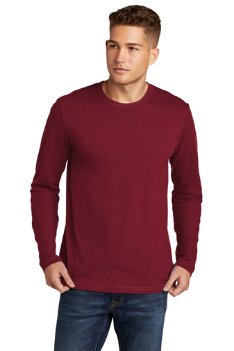 11020-Cardinal-1-NL3601CardinalModelFront-337W NEXT LEVEL APPARELĀ® COTTON LONG SLEEVE TEE - Image 1
