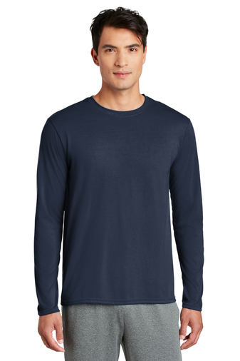 7761-Navy-1-42400NavyModelFront2-337W GILDAN PERFORMANCE® LONG SLEEVE T-SHIRT - Image 1
